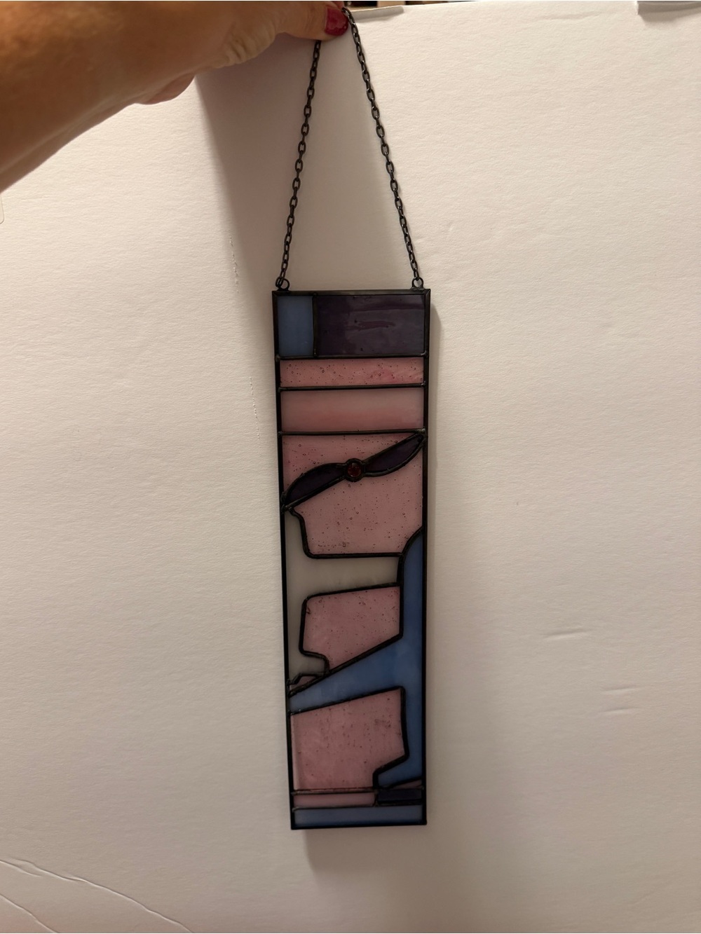Aviation Inspired Stained Glass Suncatcher
